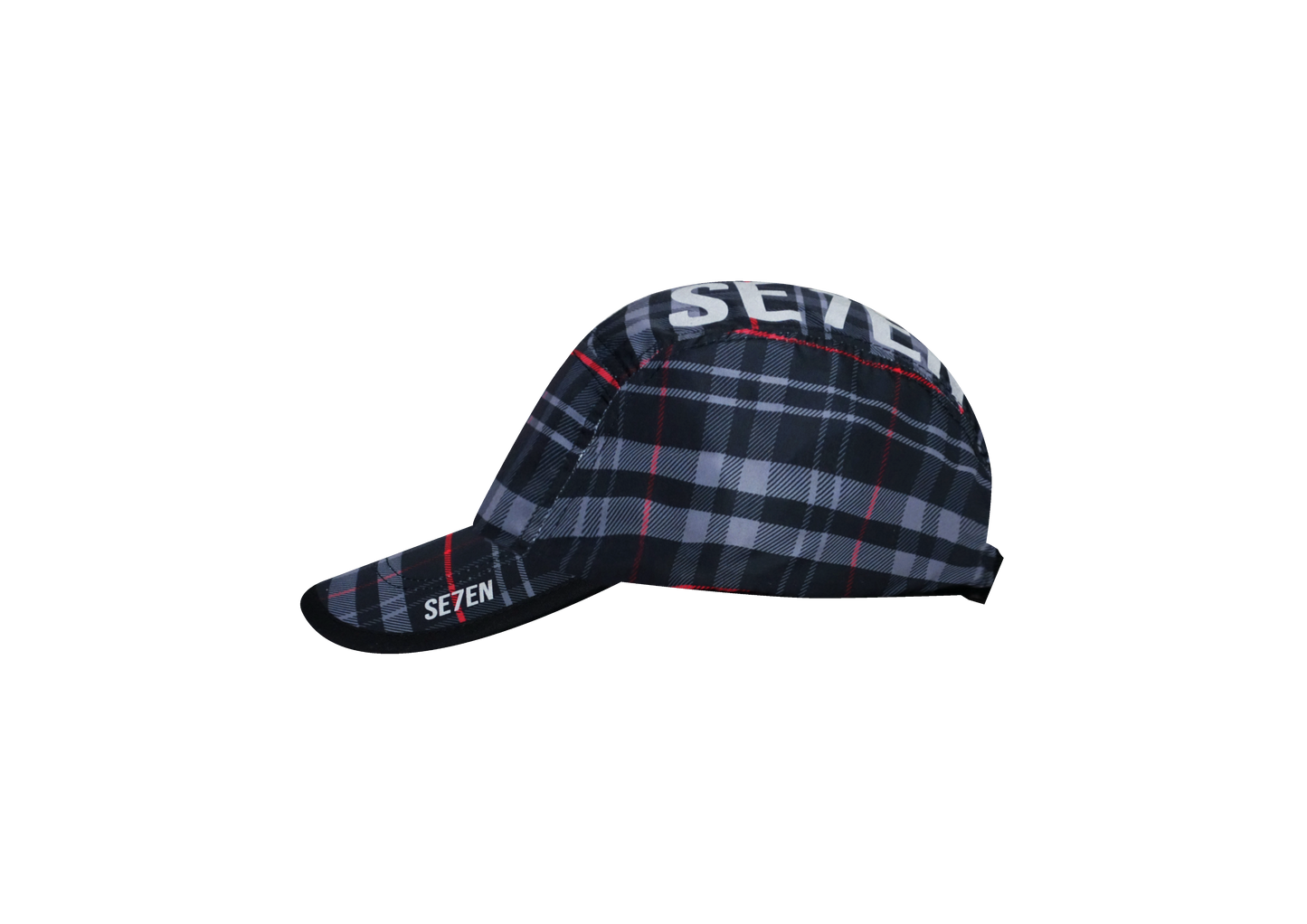 PLAID CAP - BLACK