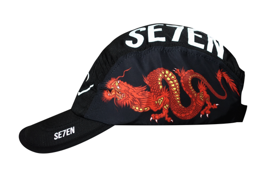 RED DRAGON CAP - BLACK