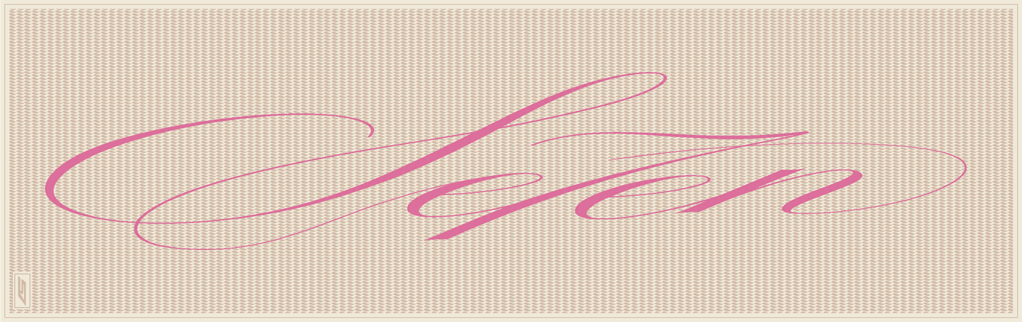 MONOGRAM SCARF - ROSE