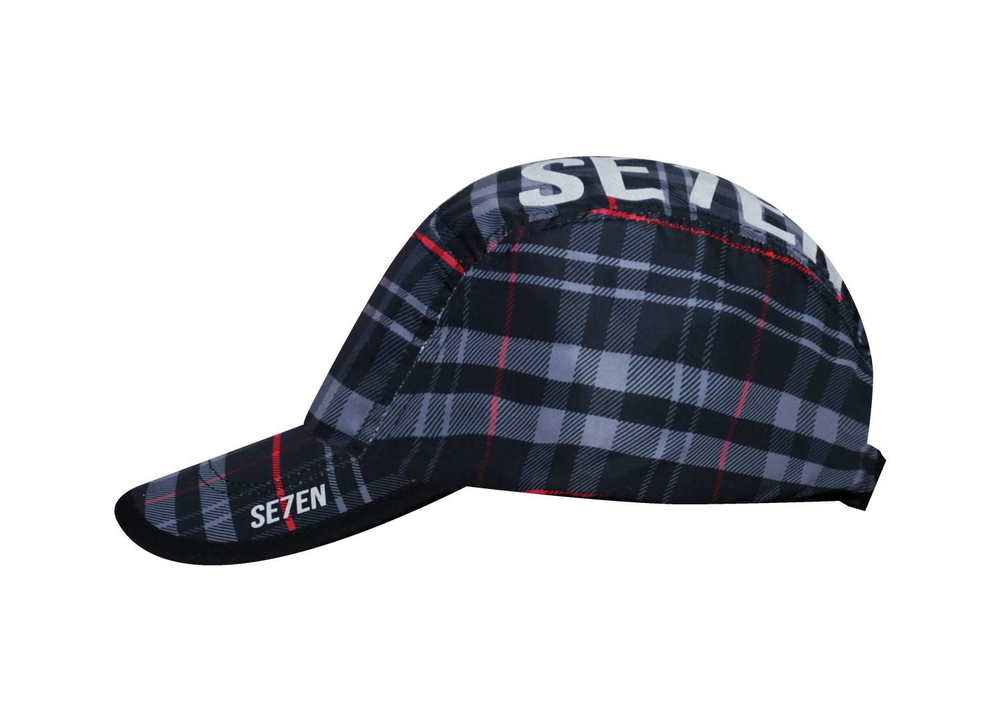 PLAID CAP - BLACK