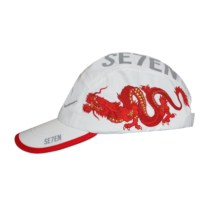 RED DRAGON CAP - WHITE