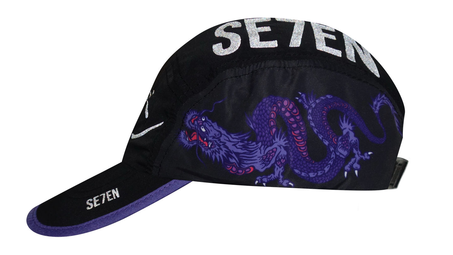 PURPLE DRAGON CAP - BLACK